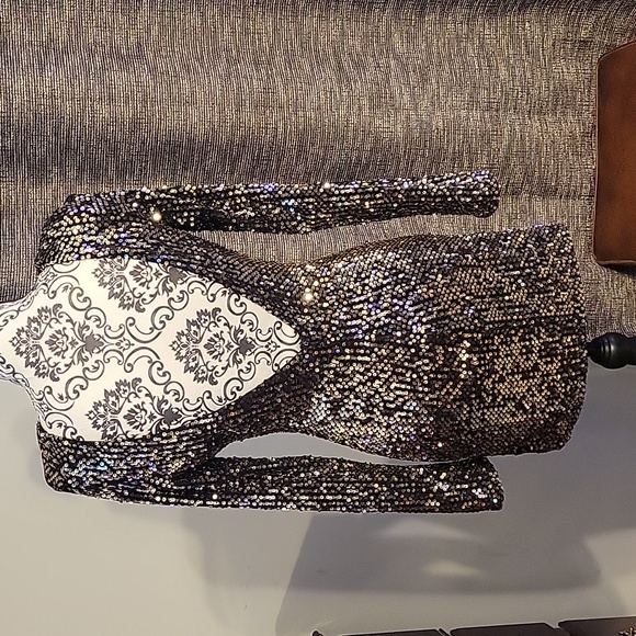 Vintage Rehab Cocktail Sequin Dress - Picture 3 of 5